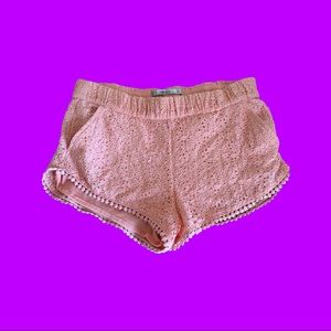 Peach Lace, Zara Trafaluc Shorts- Womens XS